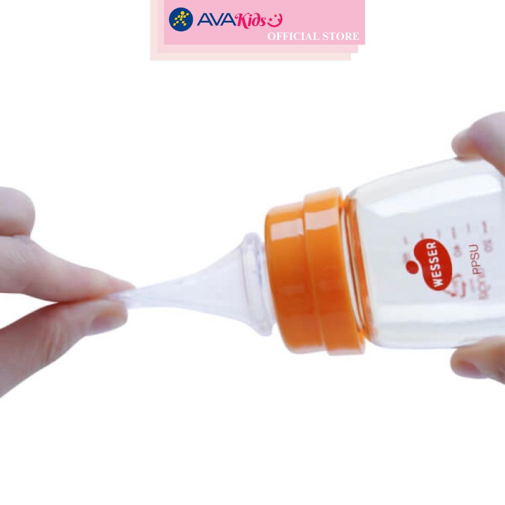 Bình sữa WESSER nhựa PPSU 60ml