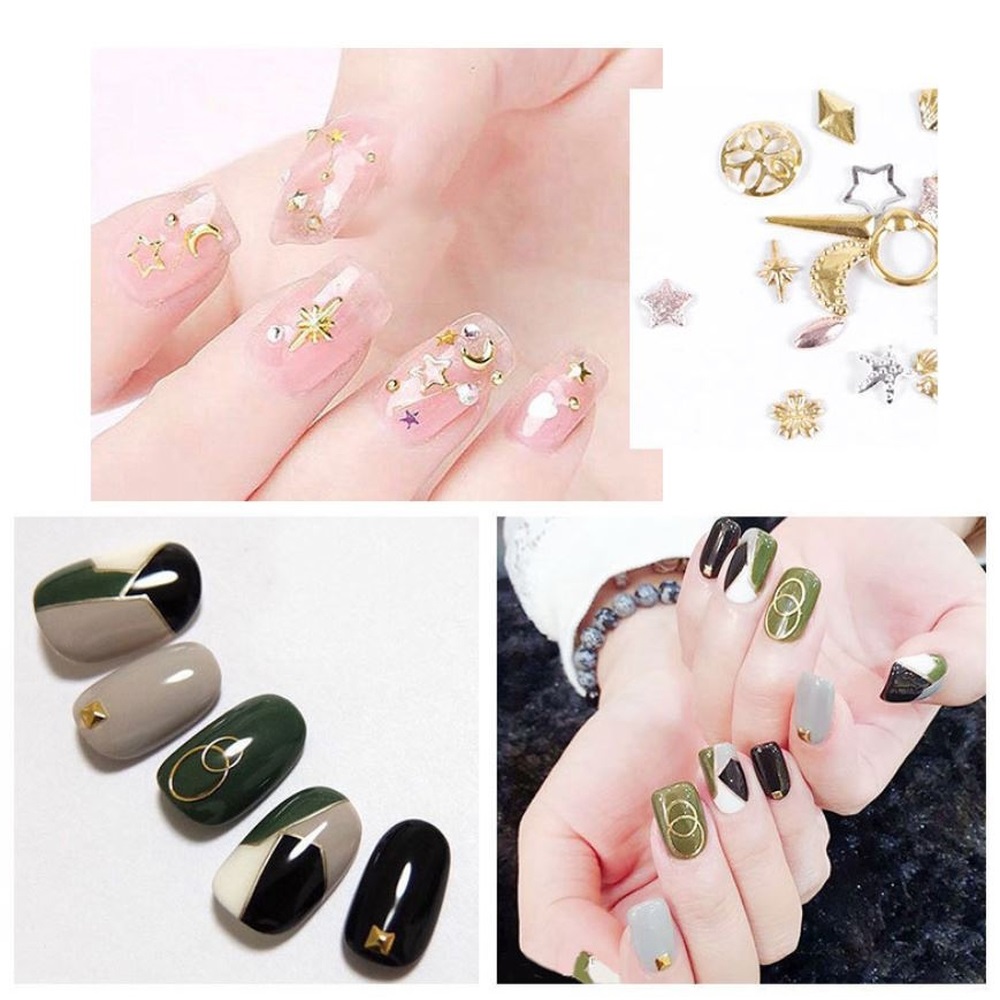 Set Trang Sức Mỹ Ký Nail Khay Tròn 12 Loại ZP, Kiểu dáng đa dạng chuyên Gắn trang trí Móng, kích thước khác nhau,, Hiệu Ứng Lấp Lánh Sang Trọng, Phối Nhiều Phong Cách Ý Tưởng Khác Nhau Phù Hợp Trang Phục, Sự Kiện