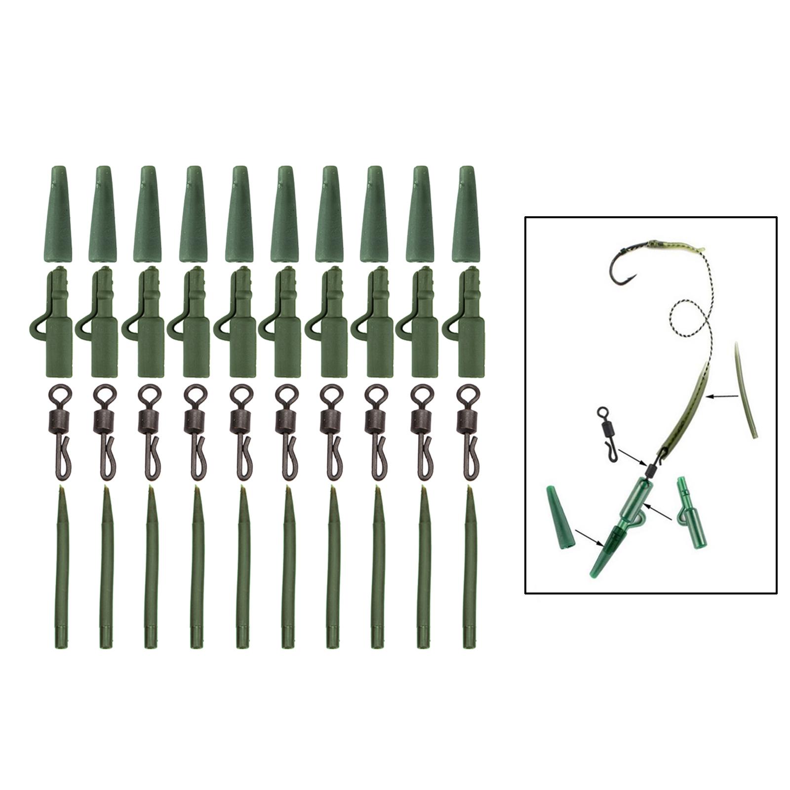 40-in-1 Carp Fishing Tackles Sea Fishing Rolling Swivels Terminal Tackle