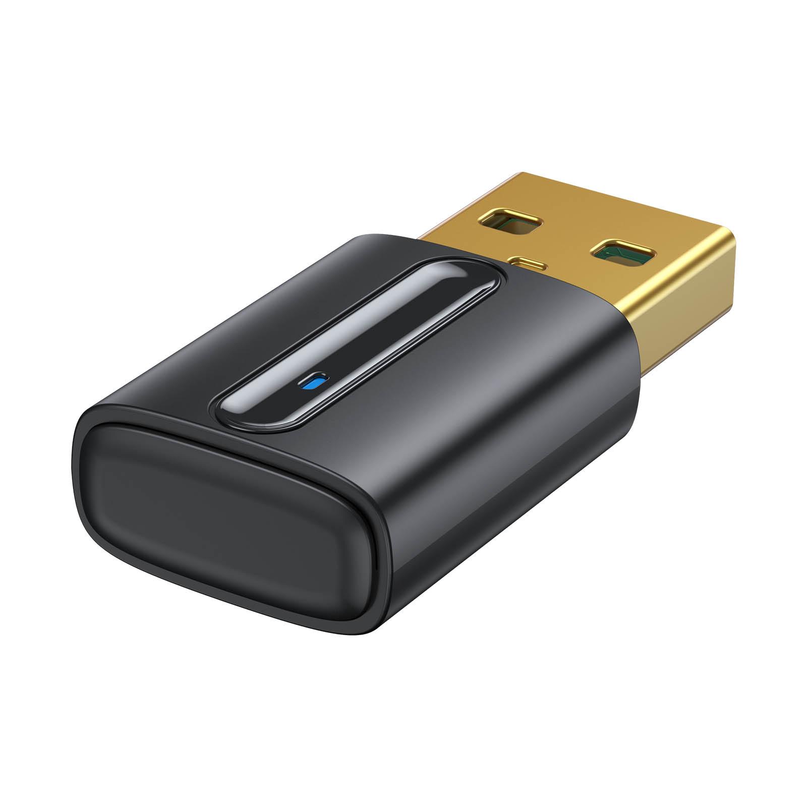 Máy phát BT Bộ phát âm thanh USB Bluetooth 5.0 với Micrô cho TV Máy tính xách tay Máy tính để bàn