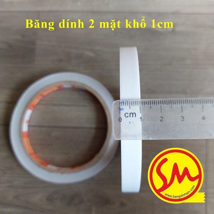 BĂNG DÍNH 2 MẶT khổ 1cm THÔNG DỤNG trong đời sống hàng ngày