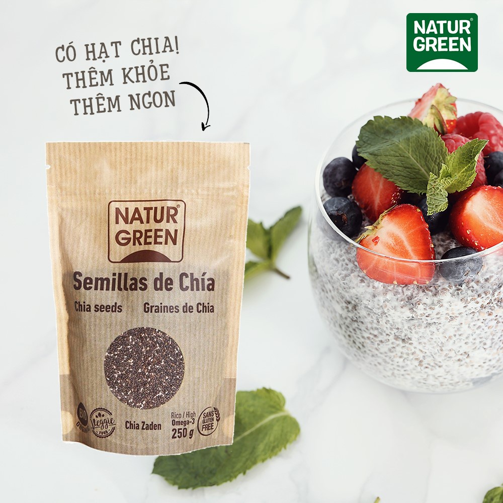 Hạt Chia Hữu Cơ NaturGreen Organic Chia Seeds 250g