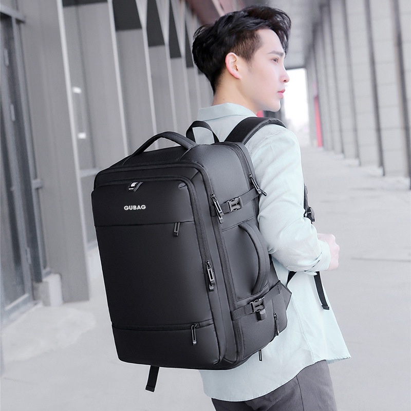 Balo du lịch nam cao cấp GB-BL42 chính hãng Gu Bag, thiết kế đa năng, đựng đồ cỡ lớn (big size), phù hợp đi công tác