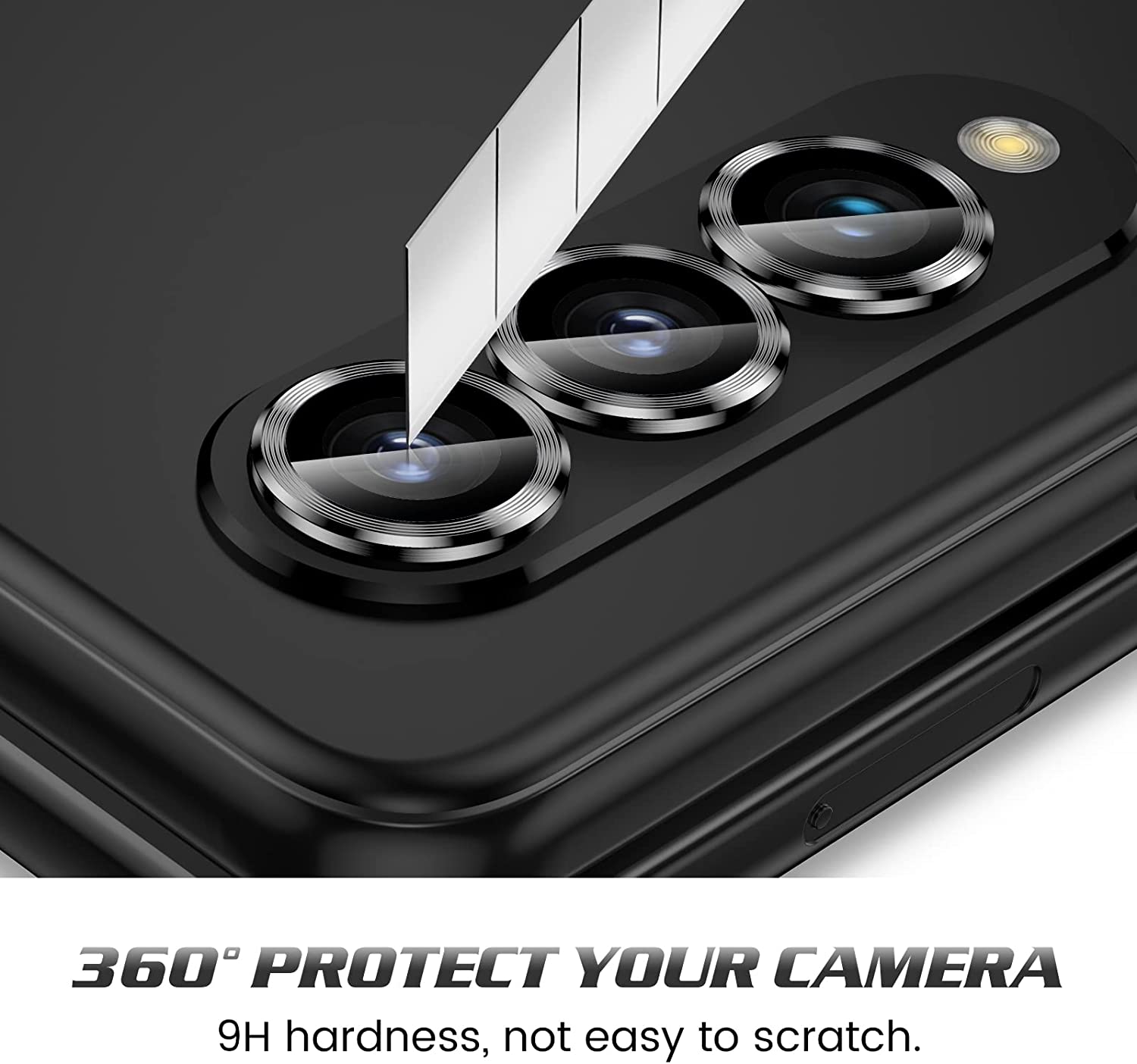 Bộ miếng dán kính cường lực bảo vệ Camera cho Samsung Galaxy Z Fold 4 hiệu HOTCASE Kuzoom Protective Lens mang lại khả năng chụp hình sắc nét full HD - hàng nhập khẩu