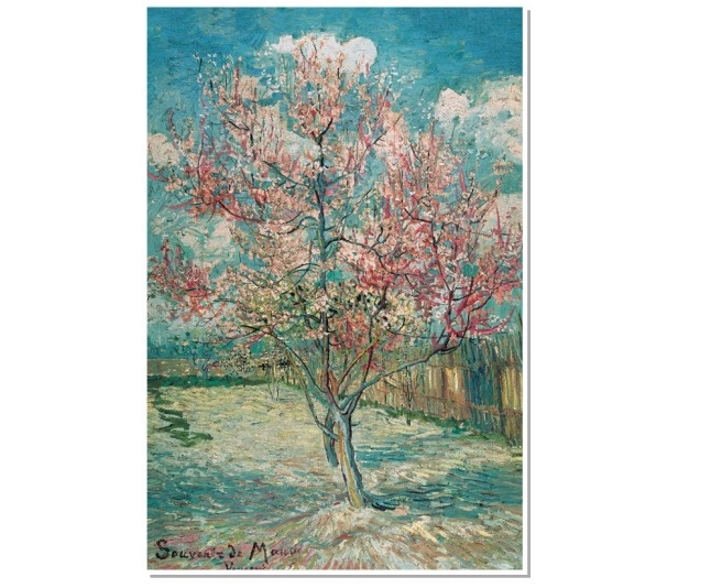 Tranh Ghép Hình 1000 Mảnh Gỗ Kích Thước 75x50cm/Tranh 1000 Mảnh Gỗ Sơn Dầu/Flowering Peach Trees Van Gogh/Tranh Van Gogh/Tranh 1000 Mảnh Ghép/Tranh Ghép Xếp Hình 1000 Pcs Jigsaw Puzzle/Tranh 1000 Pcs/Puzzle 1000 Pieces/Tranh Ghép Hình 1000 Mảnh Phong Cảnh