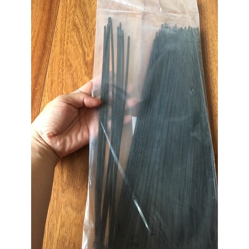 Túi 250 sợi dây rút, dây thít nhựa màu đen 5*350mm