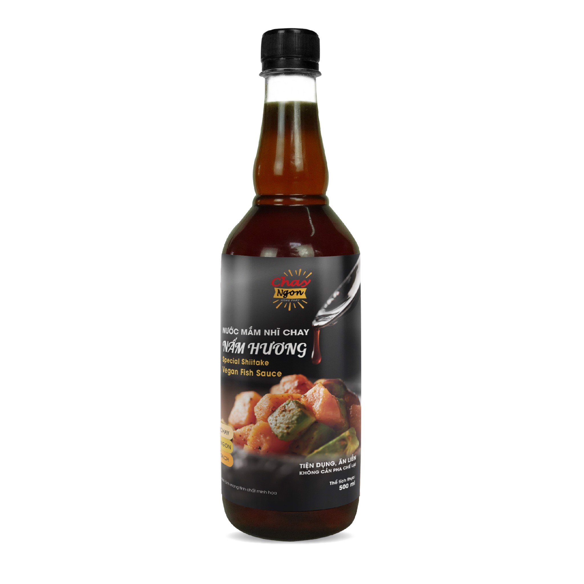 Nước Mắm Nhĩ Chay Nấm Hương vị đậm đà 500ml  - Special Shiitake Vegan Fish Sauce
