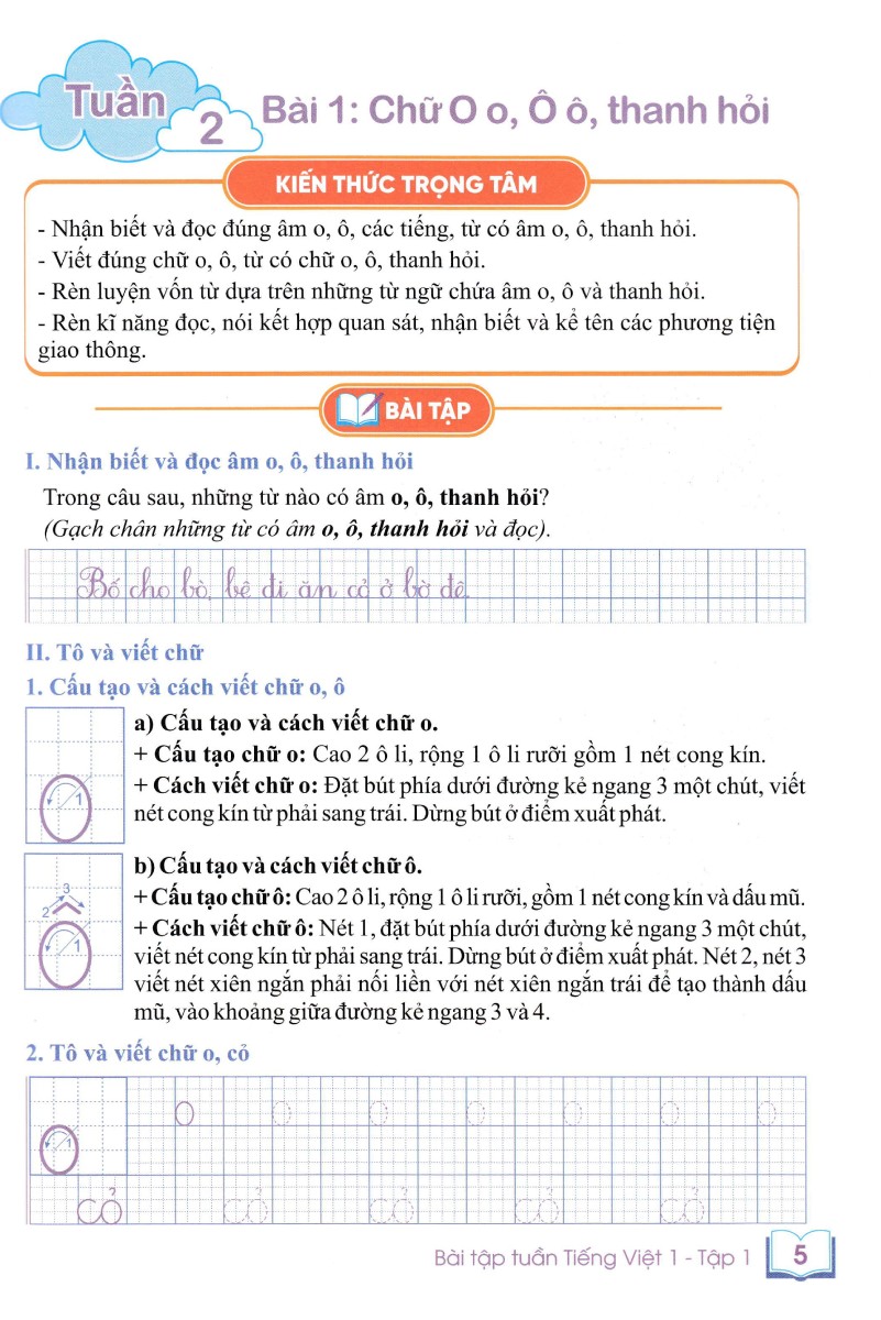 Bài Tập Tuần Tiếng Việt 1 - Tập 1