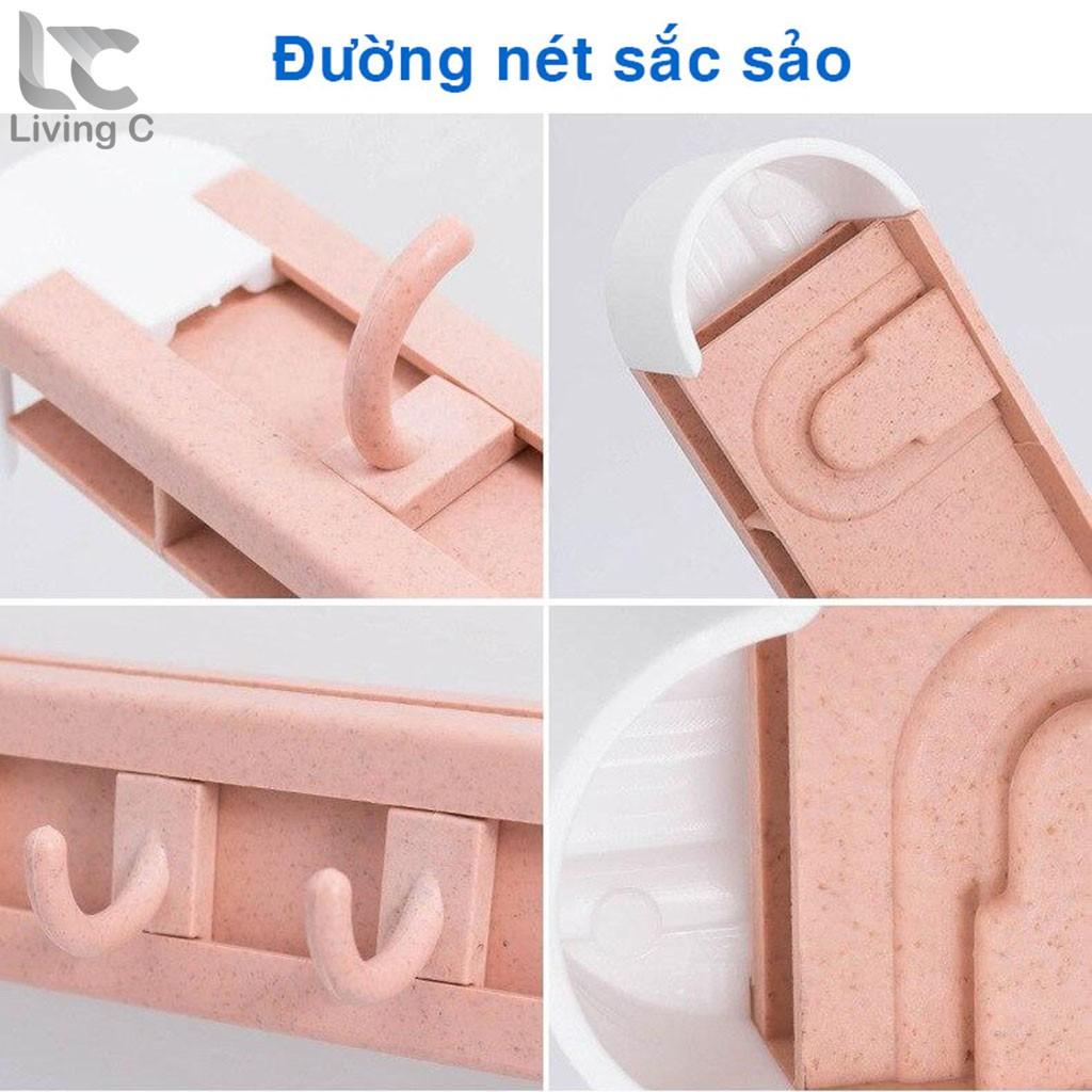 Kệ dao treo tường , giá kệ cắm dao kéo nhà bếp dính tường đa năng bằng nhựa ABS Living C _G80