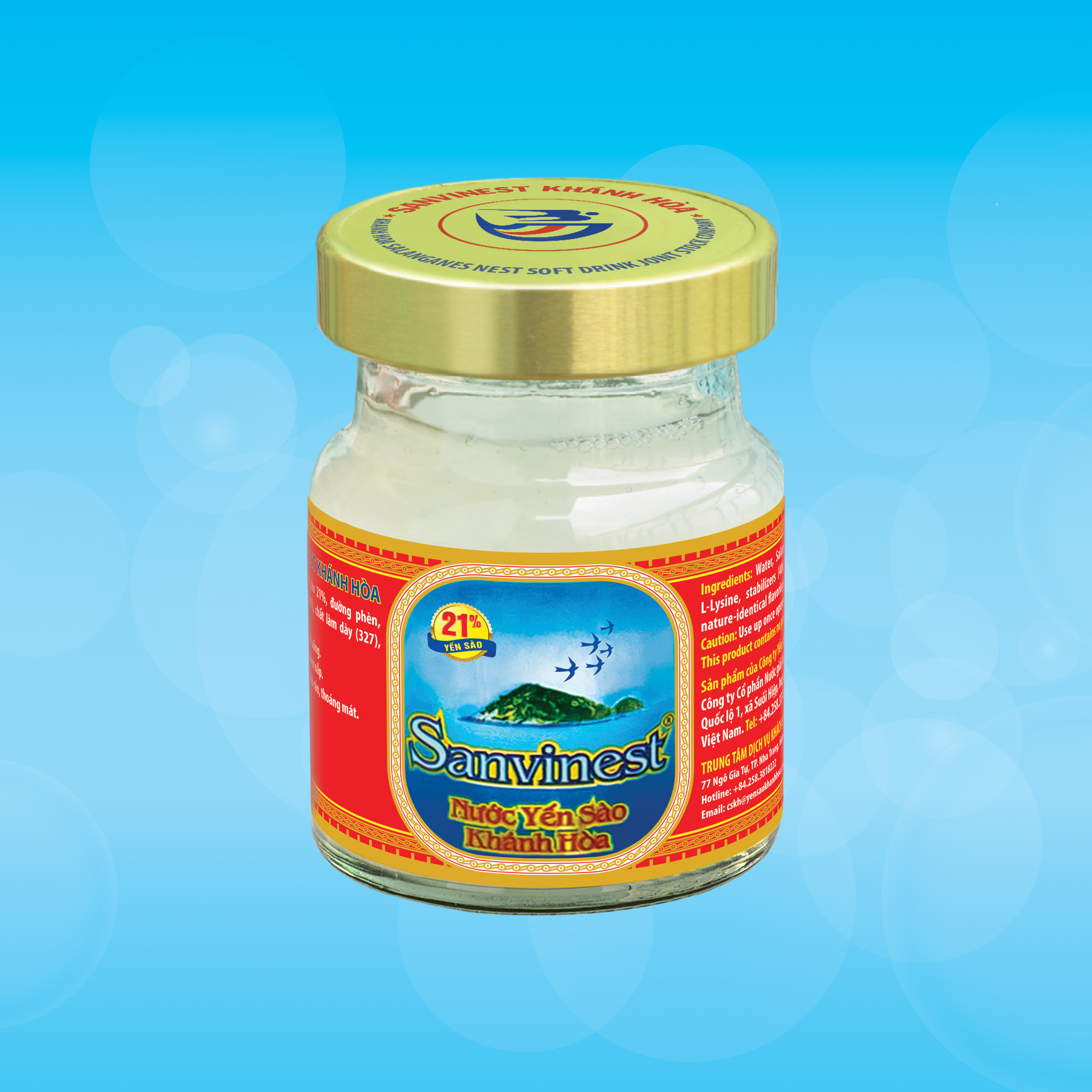 [Combo 30 lọ] Nước Yến sào Sanvinest Khánh Hòa đóng lọ 70ml - S101