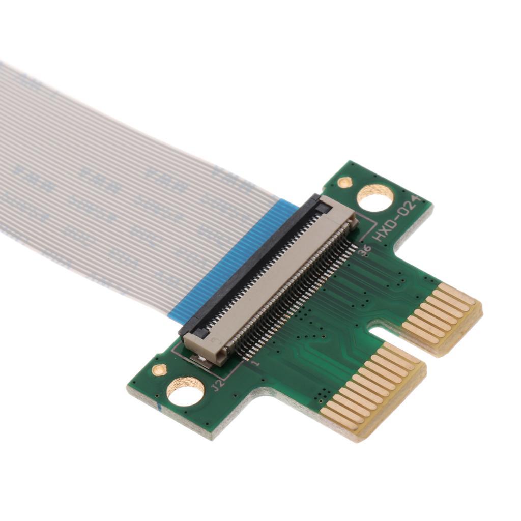 2-5pack PCI-E PCI Express 1X Adapter Flexible Printed Circuit Extension Cable