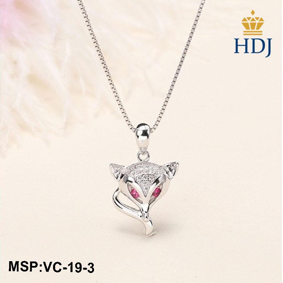 Dây chuyền bạc 925 Hình Hồ ly quyến rũ trang sức cao cấp HDJ mã VC-19-3
