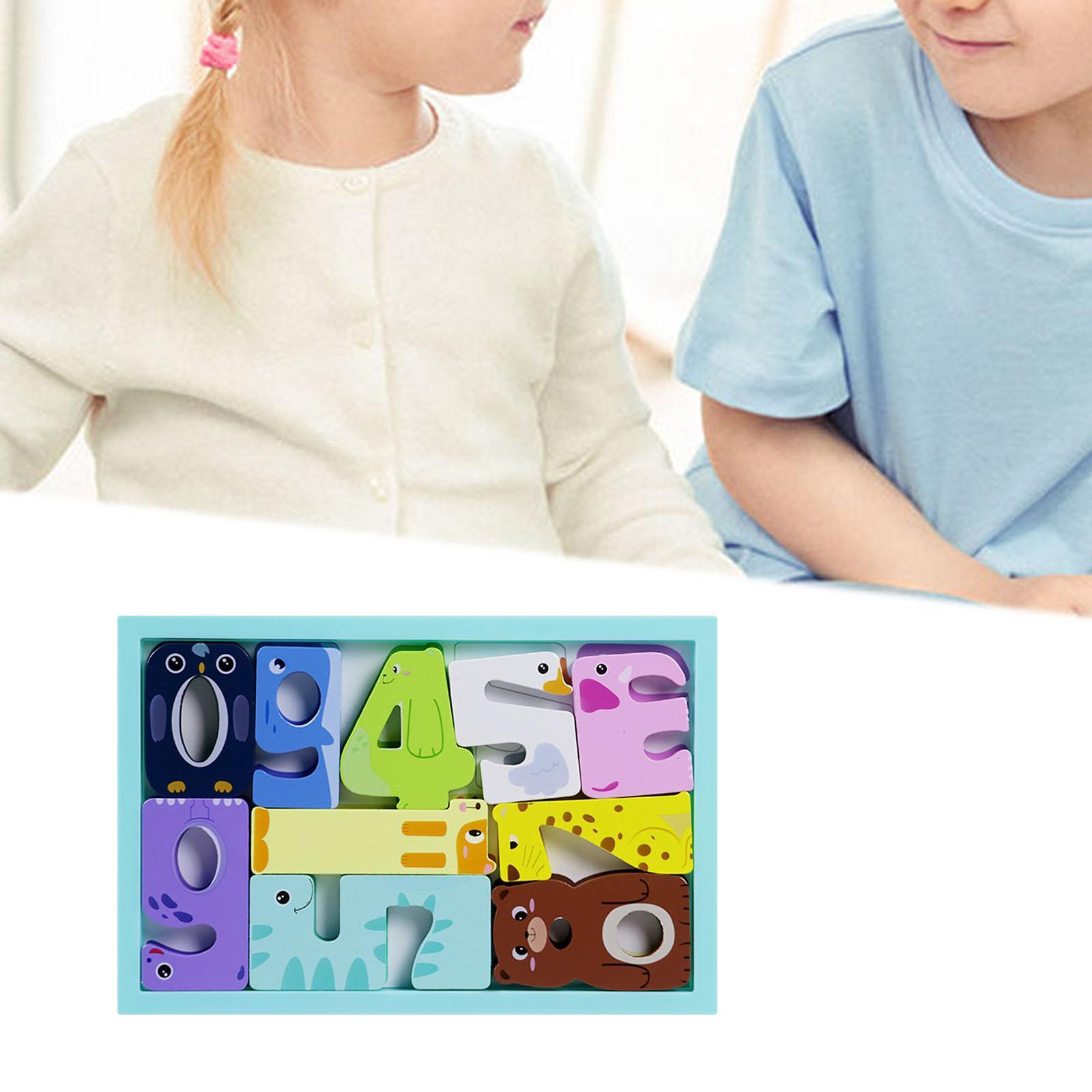 Puzzles Wooden Jigsaw Birthday Gifts Learning Sorting cartoon Baby