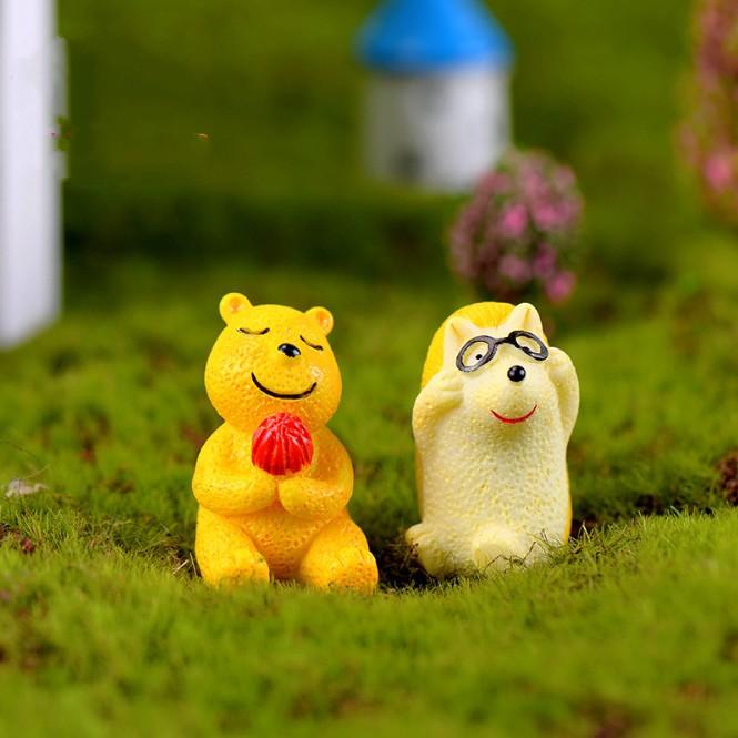 KHO-HN * Mô hình các con thú nhỏ trang trí tiểu cảnh, móc chìa khóa, DIY - PART 1