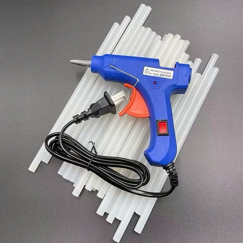 Máy bắn keo silicon tặng kèm 5 cây keo silcon ( Giao màu ngẫu nhiên)