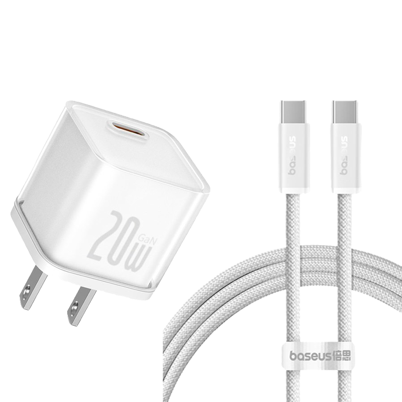 Combo Sạc Nhanh Baseus GaN5S Fast Charger 1C 20W/30W Cho iPhone 15 Series (Nhỏ gọn, sạc nhanh PD/Quick Charge) - Hàng chính hãng