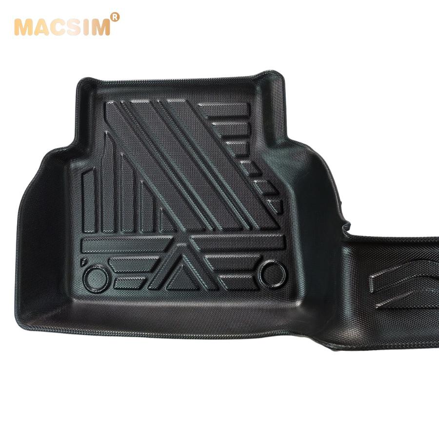 Thảm lót sàn xe ô tô Audi A7 2019 - 2021 Nhãn hiệu Macsim chất liệu nhựa TPE cao cấp màu đen