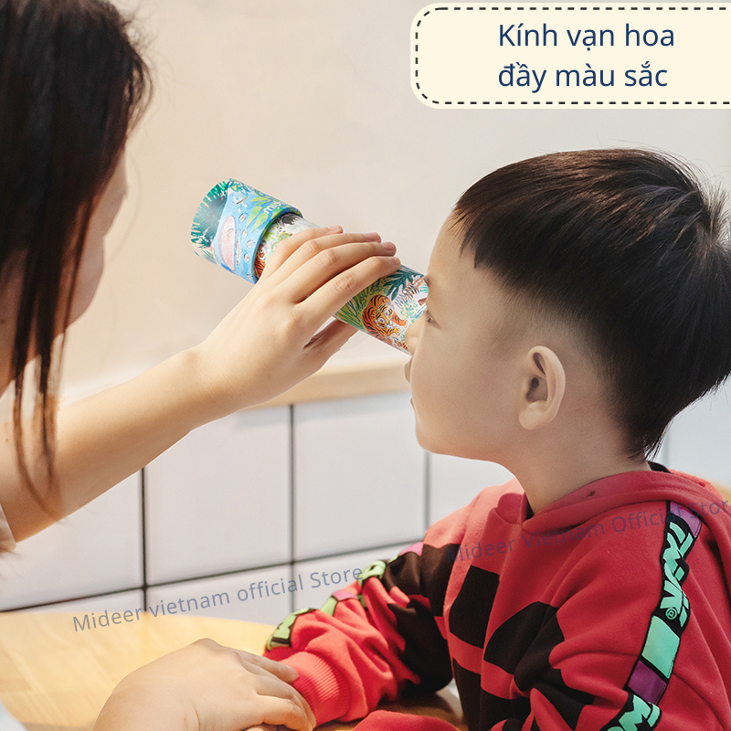 Đồ chơi kính vạn hoa Mideer Colorful Kaleidoscope, Đồ chơi sáng tạo cho bé 3,4,5,6,7 tuổi