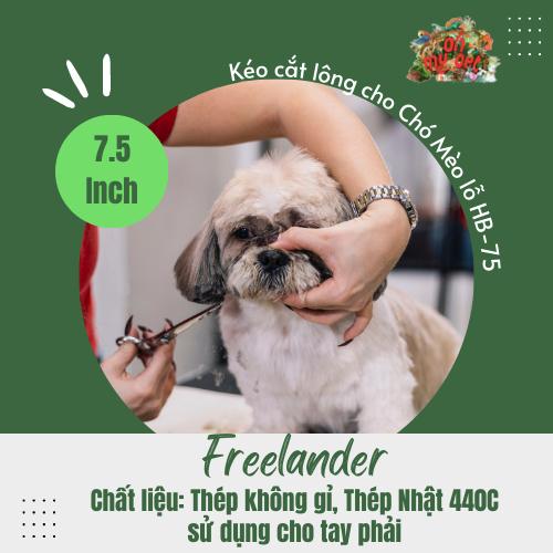 ️️️Kéo cắt tỉa lông cho chó mèo - Kéo thẳng HB 75 ️️️
