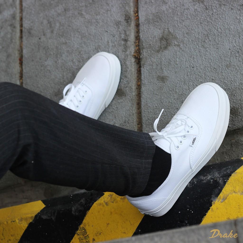 Giày sneakers Vans Authentic White Canvas Low VN000EE3W00