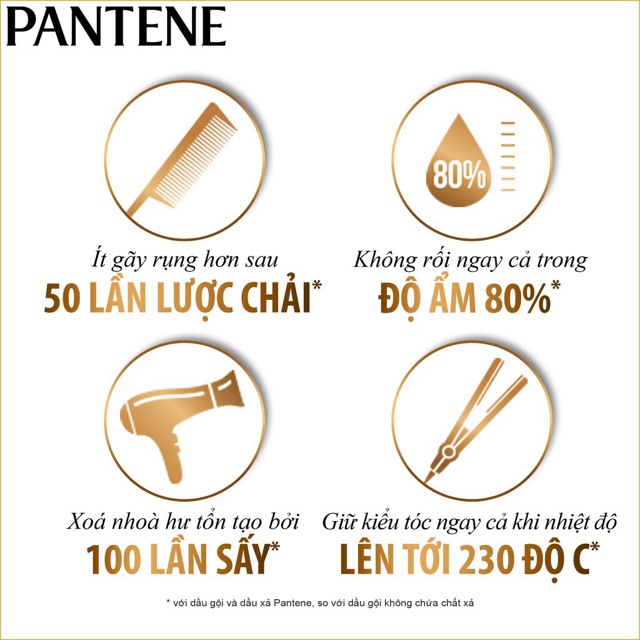 Dầu gội siêu to Pantene Ngăn rụng tóc 1800ml tặng kèm 20 hộp lam London