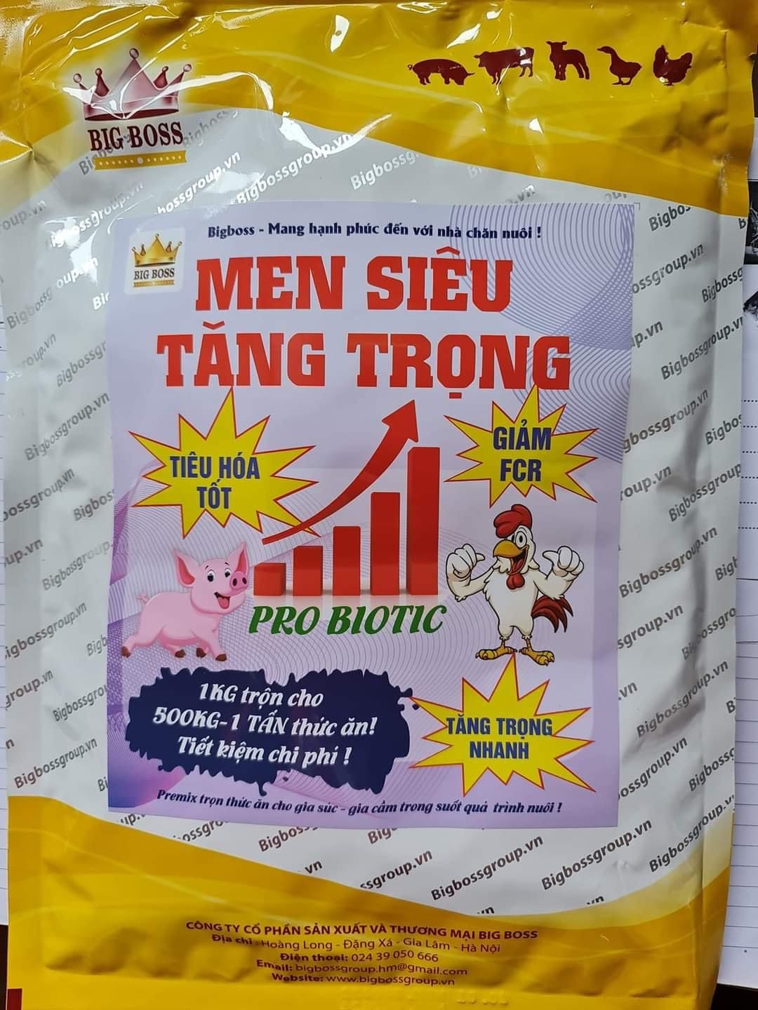 Men siêu tăng trọng 1kg
