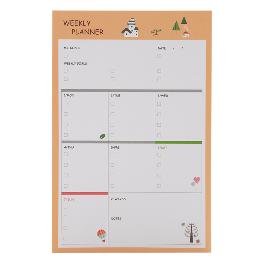 Tập Kế Hoạch Ghi Chú Tuần - Weekly Planner
