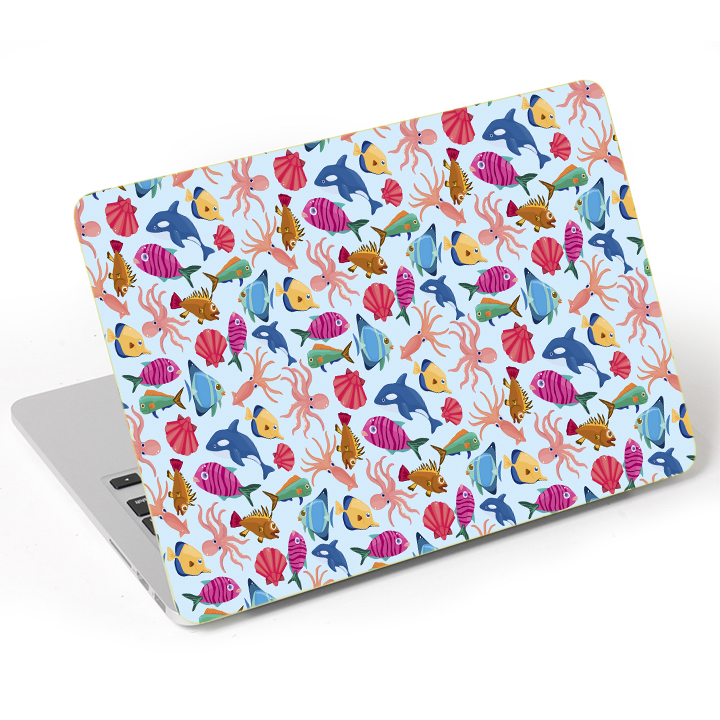 Mẫu Dán Trang Trí Laptop Hoa Văn LTHV - 328