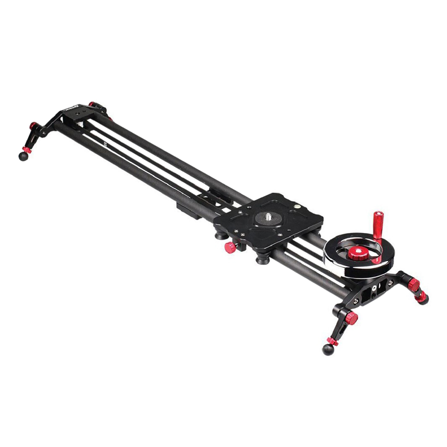 Dolly Slider Carbon Có Tay Quay Dragon D10 3 Thanh 80Cm - Hàng Nhập Khẩu