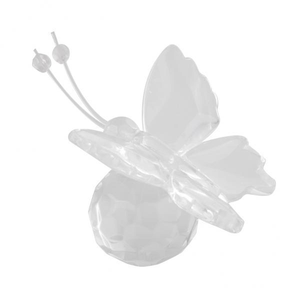 2X Clear Crystal Butterfly with Crystal Ball Wedding Baby Shower Gift Favor