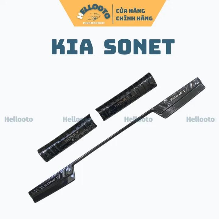 Ốp chống trầy cốp Trong, KIA SONET 2021-2023 thép không gỉ INOX bảo vệ xe chống va đập