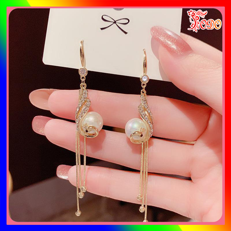 Bông tai nữ xinh xắn kiểu dáng lấp lánh phong cách đơn giản RW822 thích hợp đi đám cưới  - [Thời Trang ToDo]