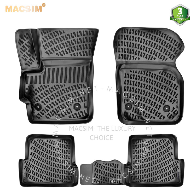 Thảm lót sàn ô tô nhựa TPU Silicon Mazda 2013-2018 Nhãn hiệu Macsim