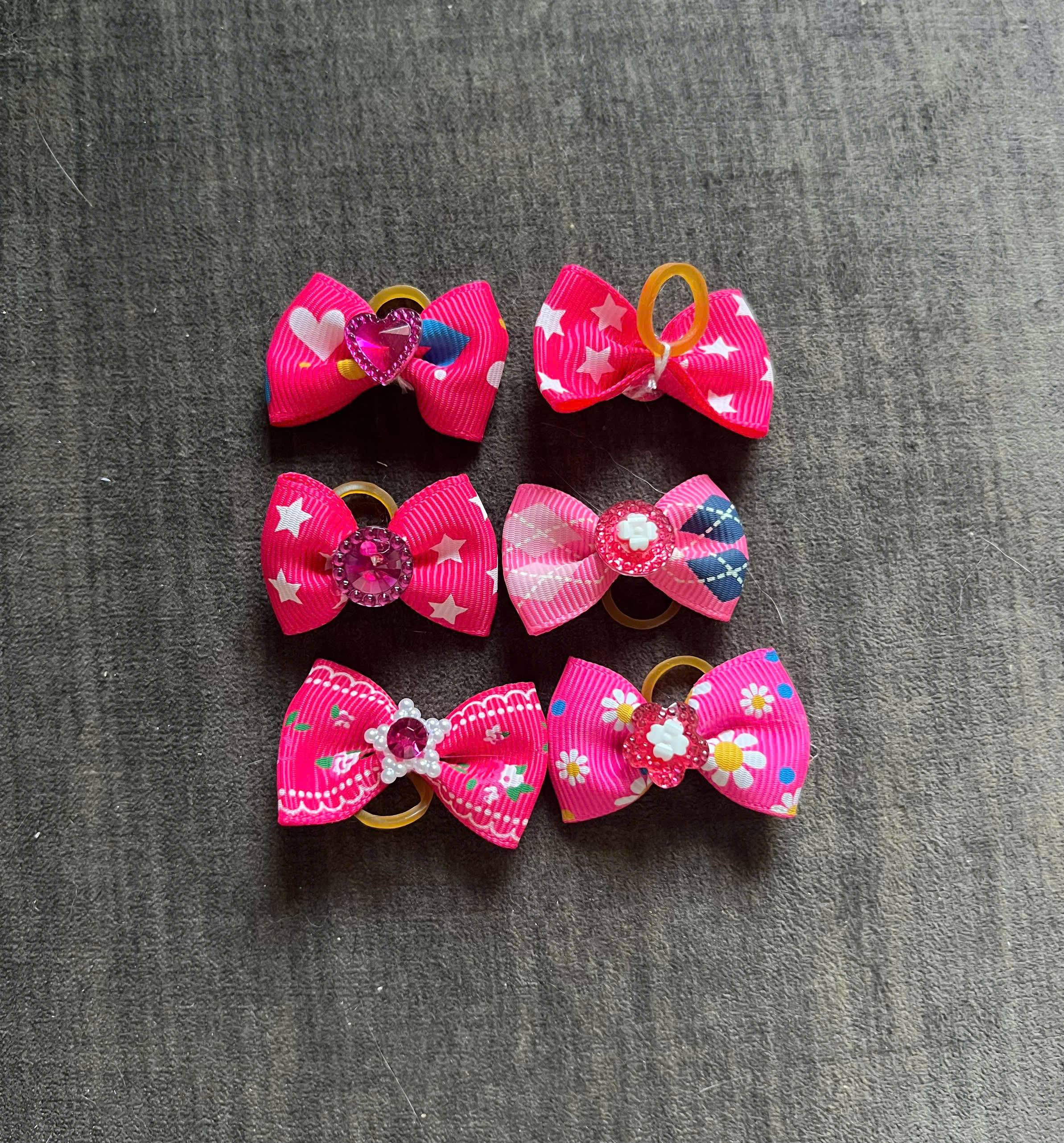 NƠ KẸP TÓC SANG TRỌNG NHIỀU MÀU DỄ THƯƠNG MÃ 17 XINH XẮN CHO THÚ CƯNG CHÓ MÈO