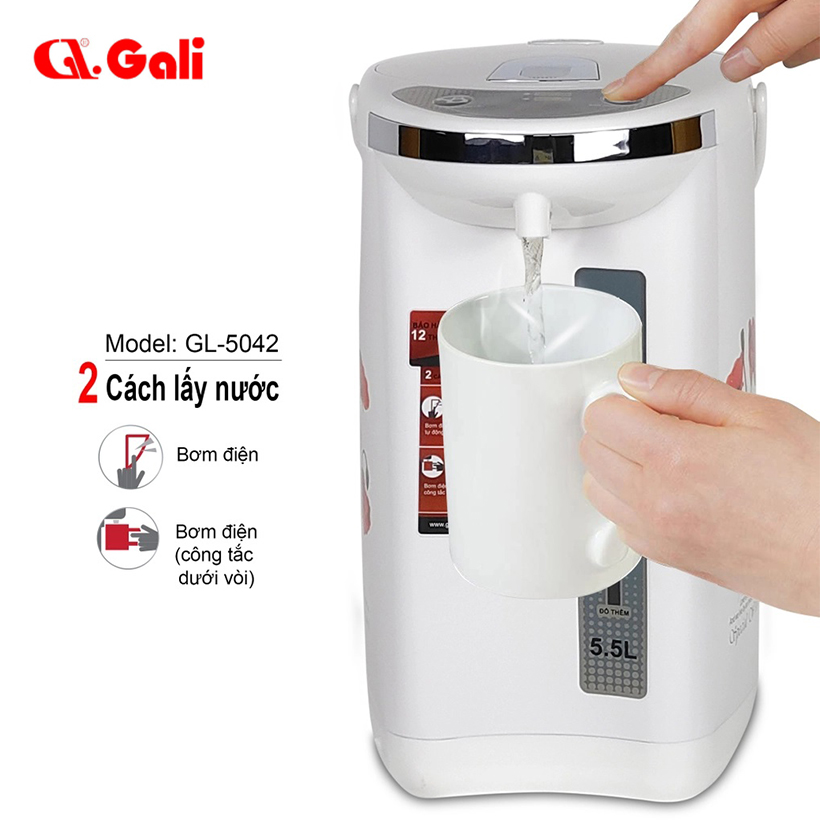 Bình thủy điện 5.5 lít Gali GL-5055A - Hàng chính hãng