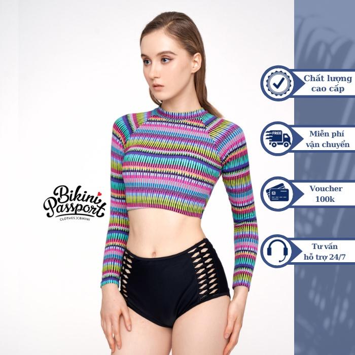 Áo bơi Nữ BIKINI PASSPORT kiểu dáng tay dài Basic- màu Mix - BS202_XX