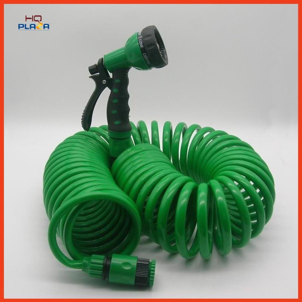 Bộ vòi xịt nước tưới cây đa năng 7 chế độ kèm dây tưới lò xo 206791