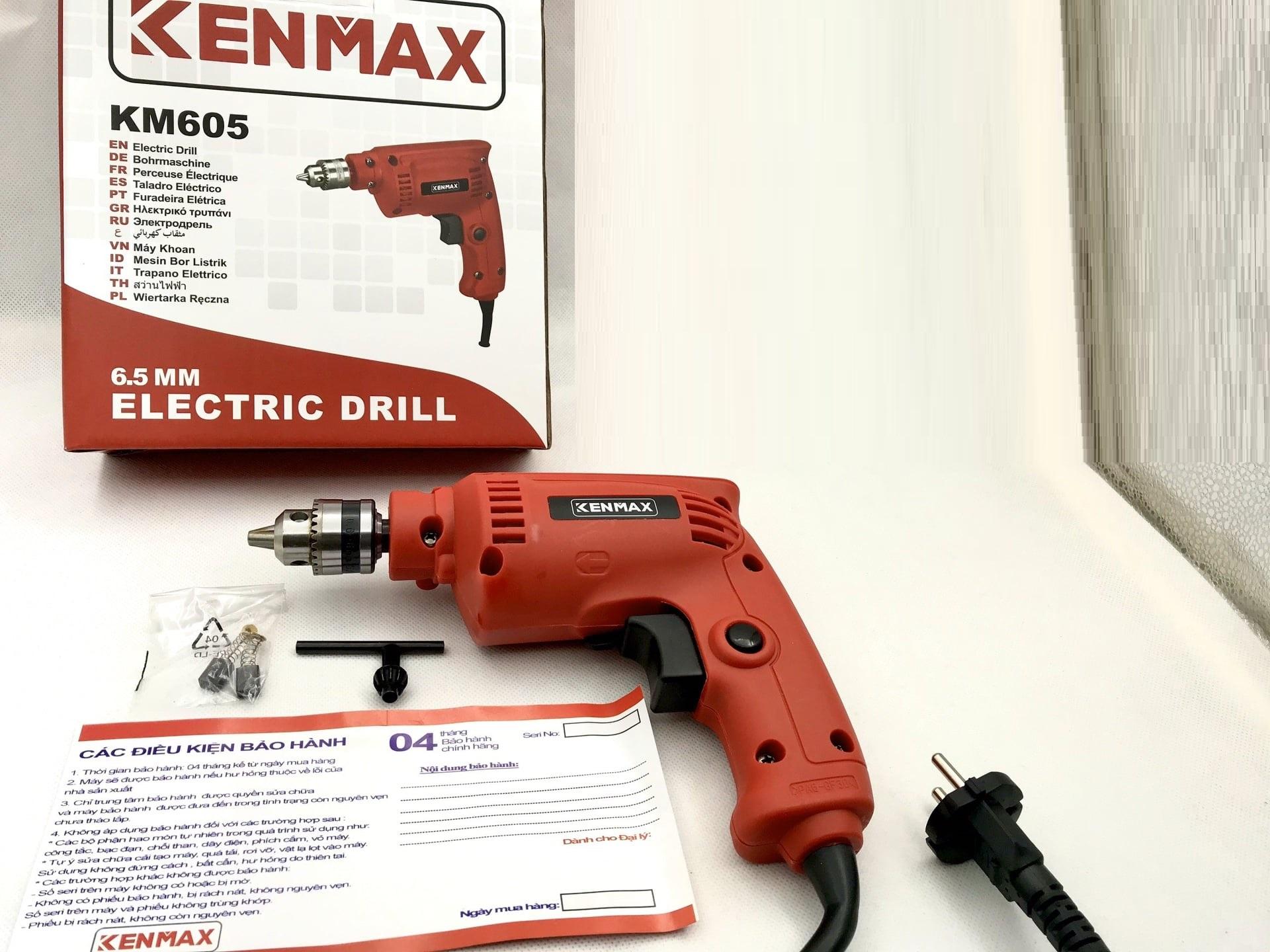 MÁY KHOAN 260W 6,5MM KENMAX KM605- HÀNG CHÍNH HÃNG
