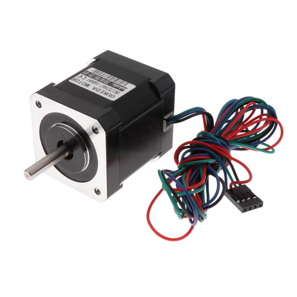 Metal Stepper Motor Nema 17 1.8Degree 1.68A 42 Motor for 3D Printer