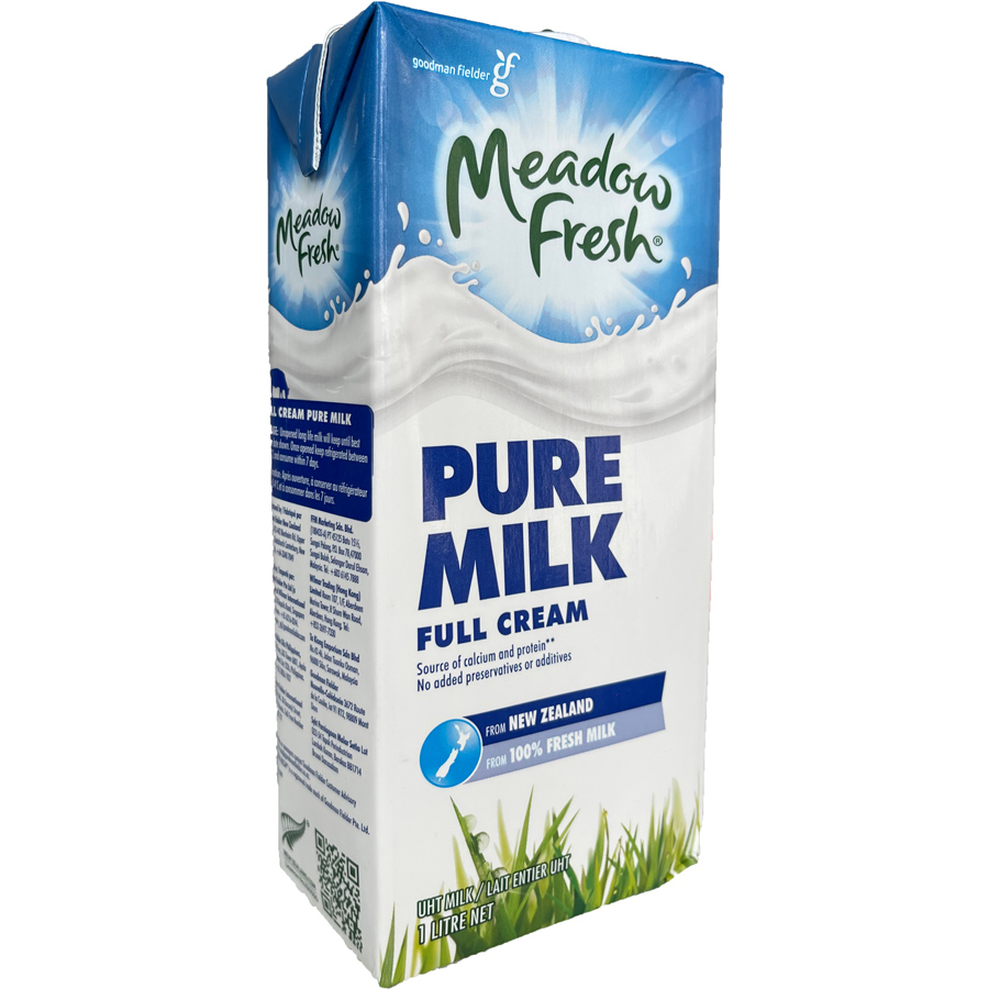 Thùng 12 hộp Sữa tươi tiệt trùng nguyên kem Meadow Fresh 1L hàng New Zealand