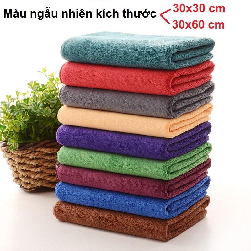 Khăn lau đa năng mềm mịn siêu thấm hút chuyên dùng KT 30x60 / 30x30 cm