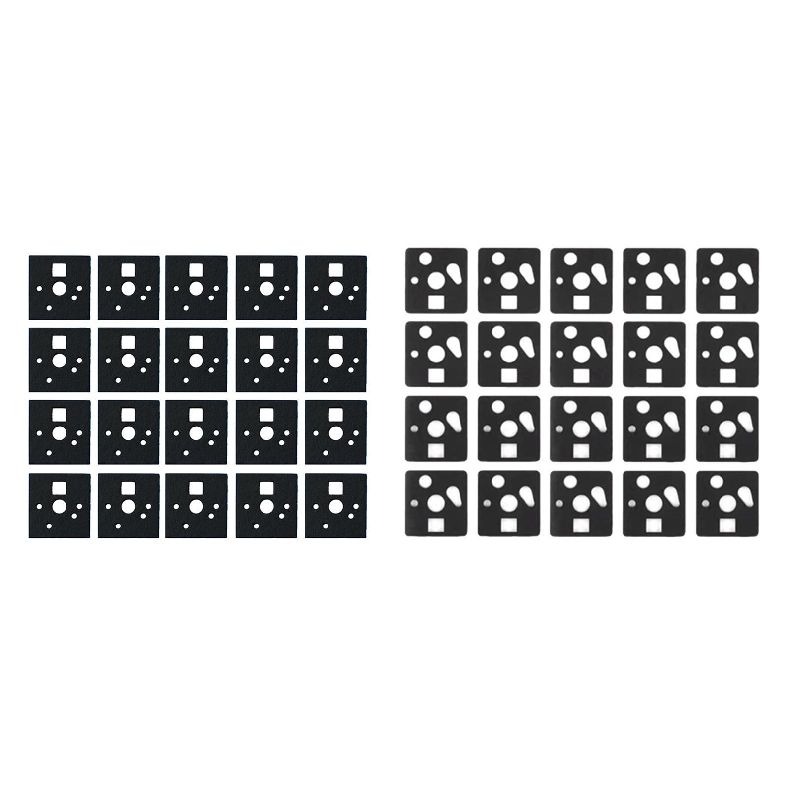120Pcs Keyboard Switch Pads Shaft Lower Pad Stickers for Hot Swappable Soldering Keyboard