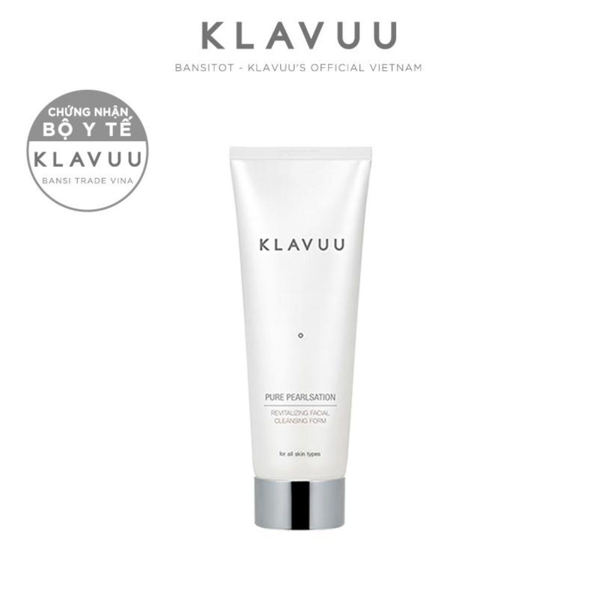 Sữa rửa mặt ngọc trai KLAVUU Pure Pearlsation Revitalizing Facial Cleansing Foam 30ml