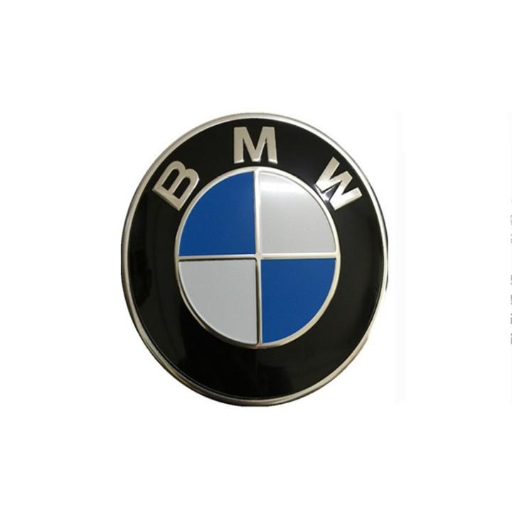 Logo biểu tượng huy hiệu gắn trước và sau xe ô tô BMW cao cấp: Đường kính 82mm và 74mm