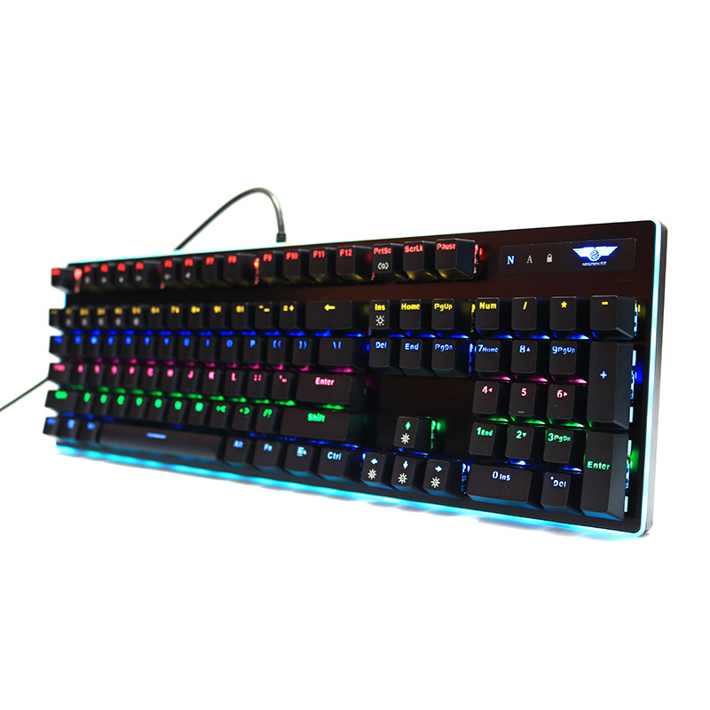 Bàn phím cơ Gaming Newmen GM550RBG (LED RBG, quang cơ, Keycap đúc 2 lớp, kháng nước IP66) - Hàng chính hãng