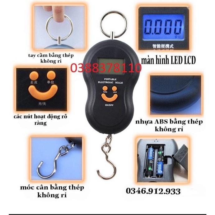 Sale to Cân Điện Tử ,Cân Móc Điện Tử Cầm Tay Max 50kg Cân Cá Khi Đi Câu, Cân Vật Dụng Trong Nhà  - xả hà