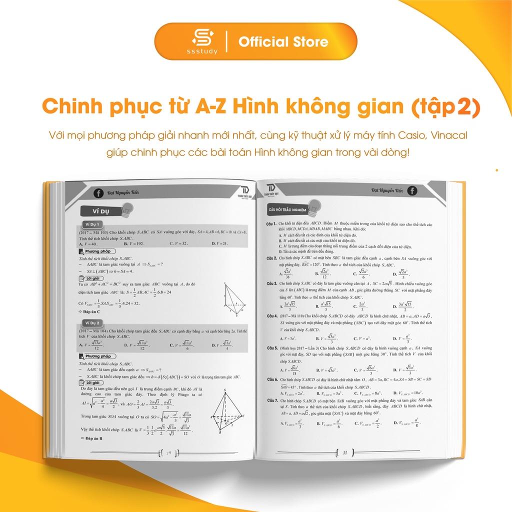 Sách - Chinh phục từ A - Z Hình Không Gian Tập 2 - Ôn Luyện Thi Thpt Đại Học Phần Hình Học Lớp 12 Thầy Nguyễn Tiến Đạt