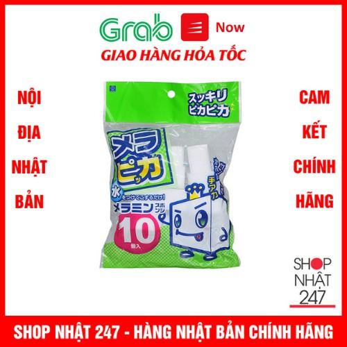 Set 10 miếng mút lau chùi cao cấp Melamine Nội địa Nhật Bản