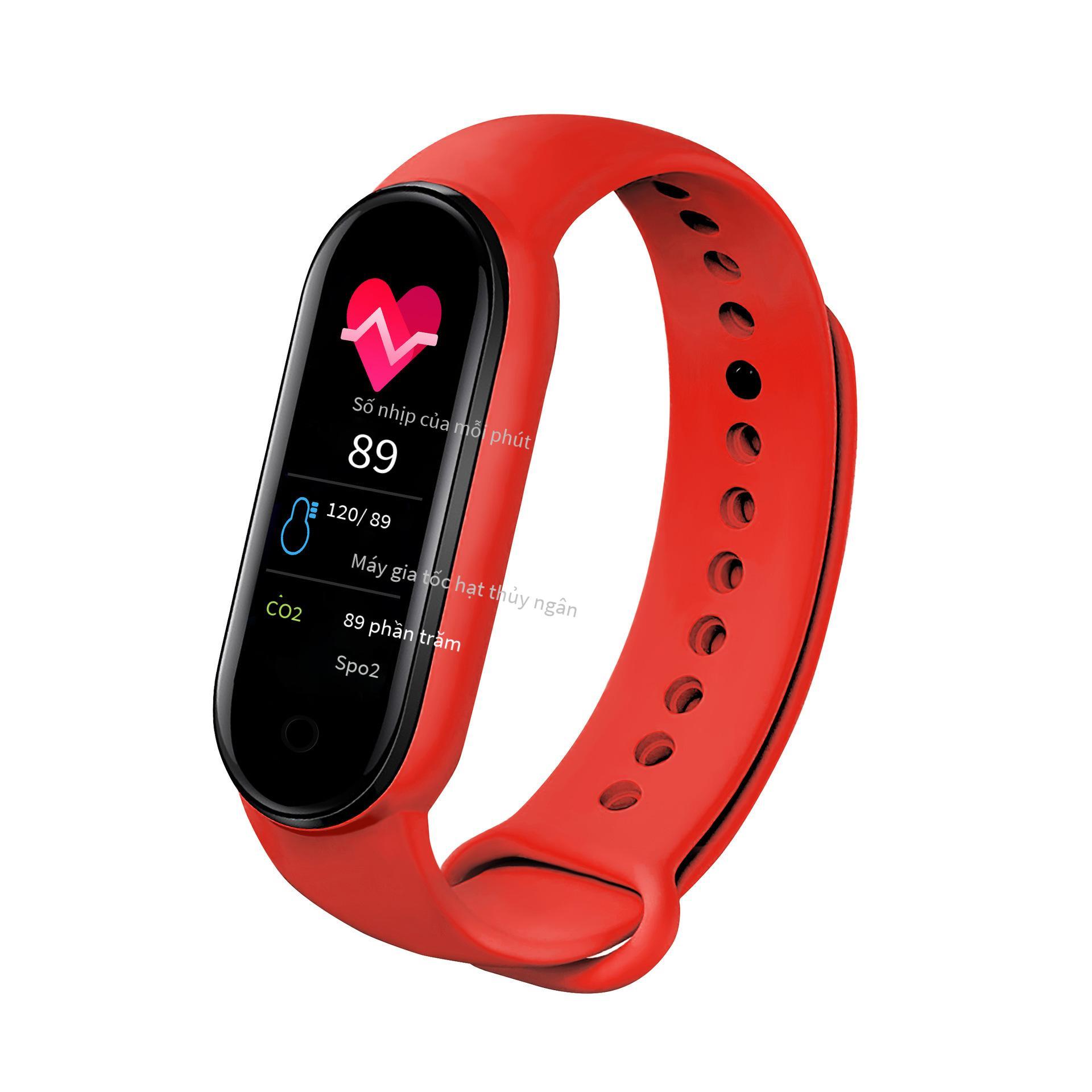 Phong cách mới nhất M6 hút từ vòng đeo tay thông minh màn hình màu Bluetooth nhịp tim huyết áp theo dõi giấc ngủ tùy chỉnh đồng hồ thông minh
