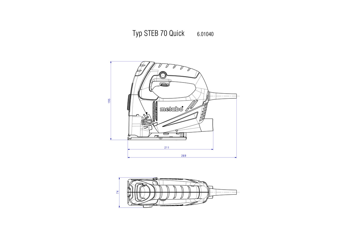 Máy Cưa Lọng Metabo STEB 70 Quick